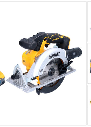 Sierra circular de batería DeWalt DCS 565 N 18 V 165 mm sin escobillas + 1x batería Powerstack 5,0 Ah - sin cargador