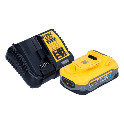 Sega circolare a batteria DeWalt DCS 565 H1 18 V 165 mm senza spazzole + 1x batteria Powerstack 5,0 Ah + caricabatterie