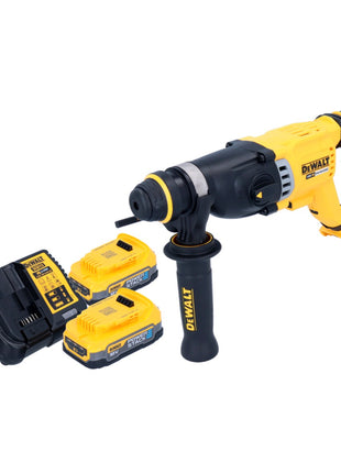 DeWalt DCH 263 E2 Marteau perforateur burineur sans fil 18 V 3 J SDS Plus Brushless + 2x Powerstack Batterie 1,7 Ah + Ladegert