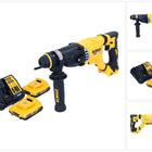 Martillo combinado a batería DeWalt DCH 263 D2 18 V 3 J SDS Plus Brushless + 2x baterías 2,0 Ah + cargador