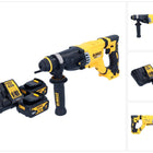 Martillo combinado a batería DeWalt DCH 263 M2 18 V 3 J SDS Plus Brushless + 2x baterías 4,0 Ah + cargador