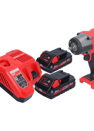 Milwaukee M18 FMTIW2F38-302 Akku Schlagschrauber 18 V 745 Nm 3/8" Brushless + 2x Akku 3,0 Ah + Ladegerät