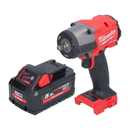 Milwaukee M18 FMTIW2F38-551 Cordless impact wrench 18 V 745 Nm 3/8" brushless + 1x rechargeable battery 5.5 Ah - without charger