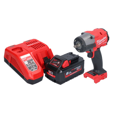 Milwaukee M18 FMTIW2F38-801 Cordless impact wrench 18 V 745 Nm 3/8" brushless + 1x rechargeable battery 8.0 Ah + charger
