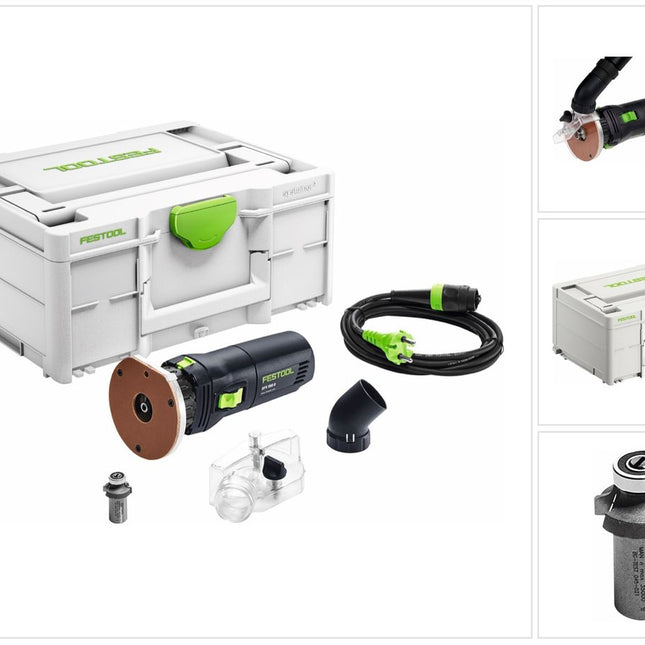 Festool OFK 500 Q-Plus R3 fresadora de cantos 450 W + fresa redondeadora 3 mm + Systainer ( 576225 )