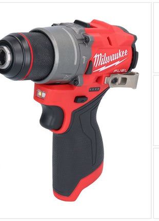 Milwaukee M12 FPD2-201 akumulatorowa wiertarko-wkrętarka udarowa 12 V 45 Nm bezszczotkowa + 1x akumulator 2,0 Ah - bez ładowarki