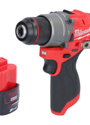 Milwaukee M12 FPD2-201 akumulatorowa wiertarko-wkrętarka udarowa 12 V 45 Nm bezszczotkowa + 1x akumulator 2,0 Ah - bez ładowarki