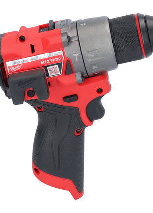 Taladro percutor inalámbrico Milwaukee M12 FPD2-201 12 V 45 Nm sin escobillas + 1x batería 2,0 Ah - sin cargador