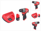 Taladro percutor inalámbrico Milwaukee M12 FPD2-251 12 V 45 Nm sin escobillas + 1x batería 2,5 Ah + cargador