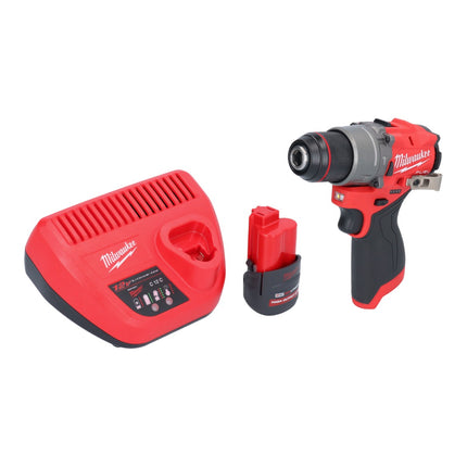 Milwaukee M12 FPD2-251 akumulatorowa wiertarka udarowa 12 V 45 Nm bezszczotkowa + 1x akumulator 2,5 Ah + ładowarka