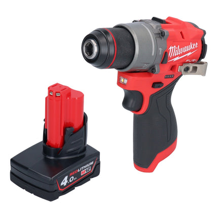 Milwaukee M12 FPD2-401 Perceuse-visseuse à percussion sans fil 12 V 45 Nm Brushless + 1x batterie 4,0 Ah - sans chargeur