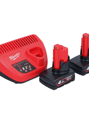 Perceuse à percussion sans fil Milwaukee M12 FPD2-402 12 V 45 Nm sans balais + 2 batteries 4,0 Ah + chargeur