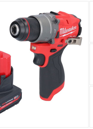 Milwaukee M12 FPD2-501 akumulatorowa wiertarka udarowa 12 V 45 Nm bezszczotkowa + 1x akumulator 5,0 Ah - bez ładowarki