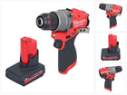 Milwaukee M12 FPD2-501 Perceuse-visseuse à percussion sans fil 12 V 45 Nm Brushless + 1x batterie 5,0 Ah - sans chargeur