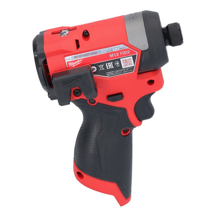 Llave de impacto a batería Milwaukee M12 FID2-402 12 V 170 Nm 1/4" sin escobillas + 2x batería 4,0 Ah + cargador
