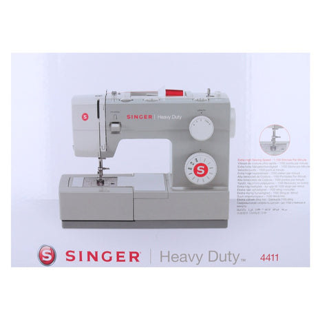 Máquina de coser mecánica Singer Heavy Duty 4411 90 vatios 1100 puntadas/min 10 programas de costura