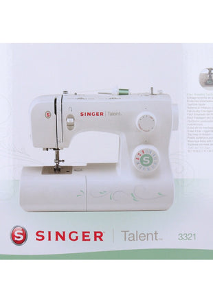 Singer TALENT 3321 Machine à coudre semi-automatique 85 Watt 1100 t/min 21 programmes de couture