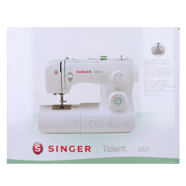 Singer TALENT 3321 Máquina de coser semiautomática 85 vatios 1100 rpm 21 programas de costura