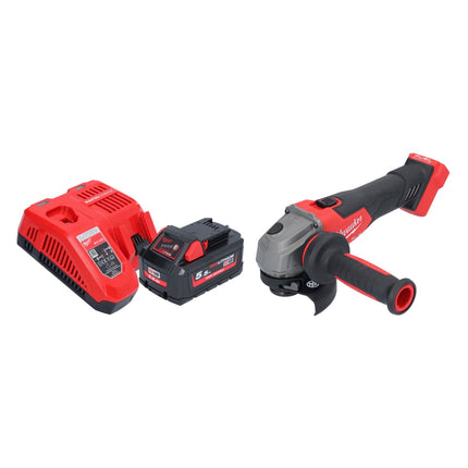 Smerigliatrice angolare a batteria Milwaukee M18 FSAG115X-551 18 V 115 mm Brushless + 1x batteria 5,5 Ah + caricabatteria