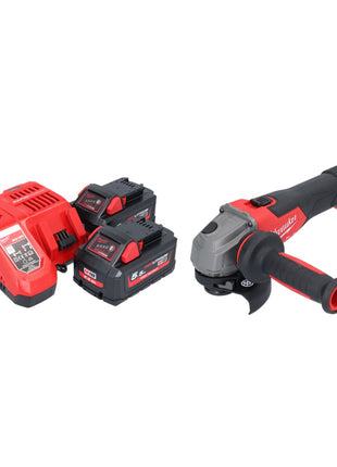 Amoladora angular a batería Milwaukee M18 FSAG115X-552 18 V 115 mm sin escobillas + 2x baterías 5,5 Ah + cargador