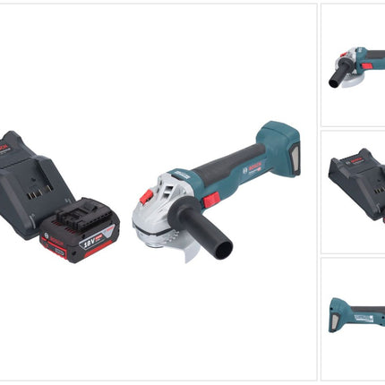 Bosch GWS 18V-10 Professional Meuleuse angulaire sans fil 18 V 115 mm Brushless + 1x batterie 4,0 Ah + chargeur
