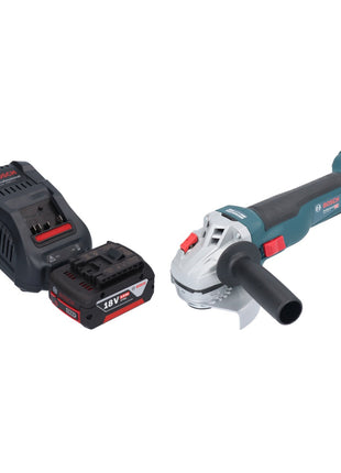 Bosch GWS 18V-10 Profesjonalna akumulatorowa szlifierka kątowa 18 V 115 mm bezszczotkowa + 1x akumulator 5,0 Ah + ładowarka