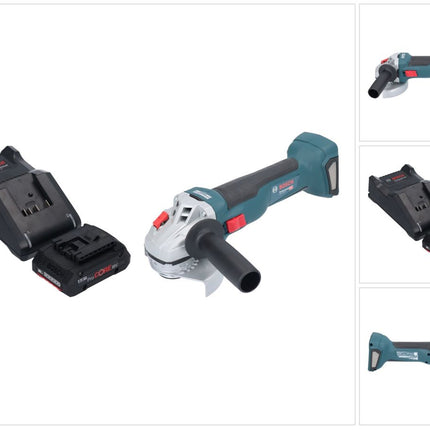 Bosch GWS 18V-10 Professional Akku Winkelschleifer 18 V 115 mm Brushless + 1x ProCORE Akku 4,0 Ah + Ladegerät