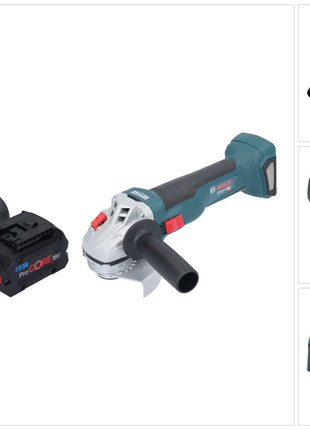 Bosch GWS 18V-10 Profesjonalna akumulatorowa szlifierka kątowa 18 V 115 mm bezszczotkowa + 1x akumulator ProCORE 8,0 Ah + ładowarka