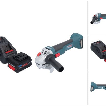 Bosch GWS 18V-10 Profesjonalna akumulatorowa szlifierka kątowa 18 V 115 mm bezszczotkowa + 1x akumulator ProCORE 8,0 Ah + ładowarka