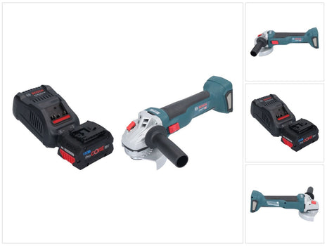 Bosch GWS 18V-10 Professional amoladora angular a batería 18 V 115 mm sin escobillas + 1x batería ProCORE 8,0 Ah + cargador