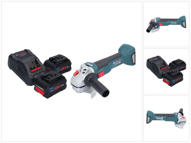 Bosch GWS 18V-10 Professional Meuleuse angulaire sans fil 18 V 115 mm Brushless + 2x batterie ProCORE 8,0 Ah + chargeur
