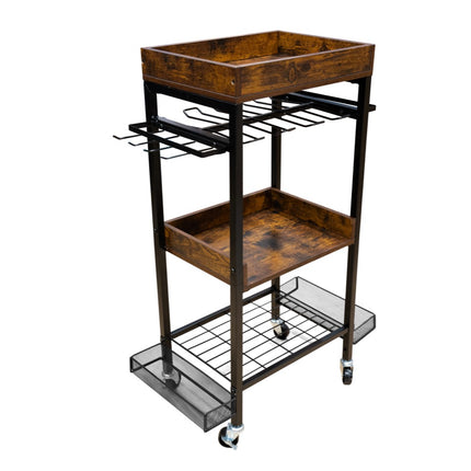 Toolbrothers Chariot d'atelier pour outils électriques et manuels en métal 86 x 45 x 30 cm ( L x l x P ) Roulettes de transport avec freins