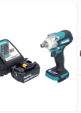 Makita DTW 301 RF1 Atornillador de impacto inalámbrico 18 V 330 Nm 1/2" sin escobillas + 1x batería 3,0 Ah + cargador