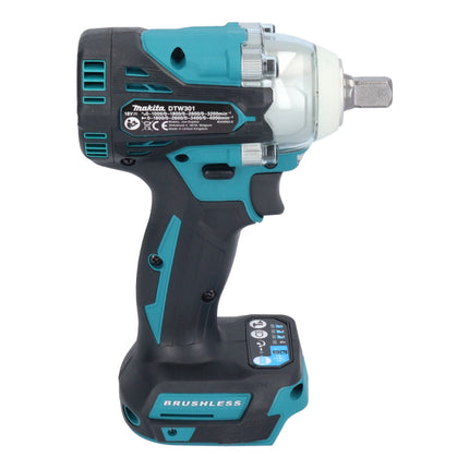 Makita DTW 301 T1 cordless impact wrench 18 V 330 Nm 1/2" brushless + 1x rechargeable battery 5.0 Ah - without charger
