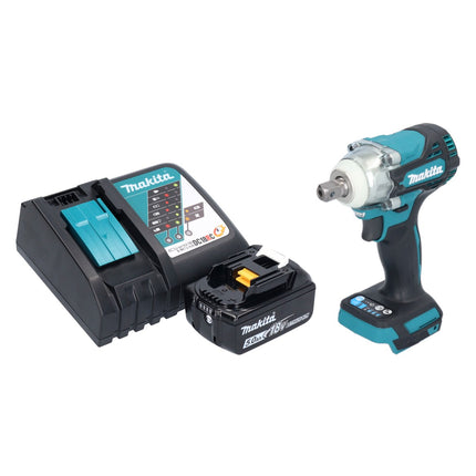 Makita DTW 301 RT1 cordless impact wrench 18 V 330 Nm 1/2" brushless + 1x rechargeable battery 5.0 Ah + charger