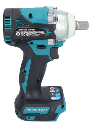 Makita DTW 301 ZJ Llave de impacto a batería 18 V 330 Nm 1/2" sin escobillas + Makpac - sin batería, sin cargador