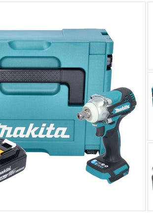 Makita DTW 301 F1J Llave de impacto a batería 18 V 330 Nm 1/2" sin escobillas + 1x batería 3,0 Ah + Makpac - sin cargador