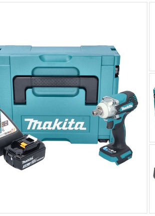 Makita DTW 301 RF1J Atornillador de impacto inalámbrico 18 V 330 Nm 1/2" sin escobillas + 1x batería 3,0 Ah + cargador + Makpac