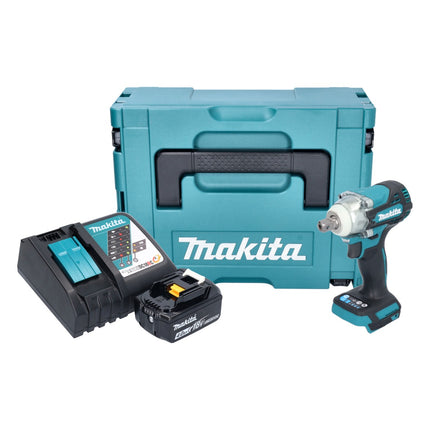 Makita DTW 301 RM1J cordless impact wrench 18 V 330 Nm 1/2" brushless + 1x rechargeable battery 4.0 Ah + charger + Makpac