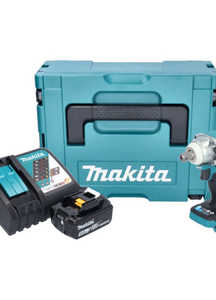 Makita DTW 301 RT1J Atornillador de impacto inalámbrico 18 V 330 Nm 1/2" sin escobillas + 1x batería 5,0 Ah + cargador + Makpac