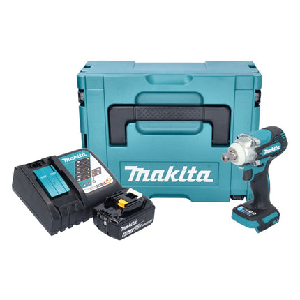Makita DTW 301 RG1J cordless impact wrench 18 V 330 Nm 1/2" brushless + 1x rechargeable battery 6.0 Ah + charger + Makpac