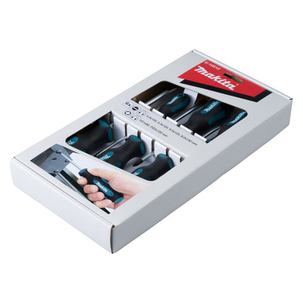 Makita E-10512 Juego de destornilladores de 6 piezas SL4 / SL5,5 / SL6,5 / SL8 / PZ1 / PZ2