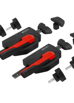 Bessey WNS-SET-MFT Elément de serrage horizontal à traction vers le bas pour tables multifonctions Force de serrage avec diamètre de trou de 20 mm et épaisseur de plaque de 19 mm min. jusqu'à 750 N