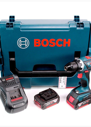 Bosch GSR 18 V-EC Akku Bohrschrauber 2016 neue Version mit Metallbohrfutter + 2 x GBA Akku 6 Ah + GAL 1880 Ladegerät in L-Boxx - Toolbrothers