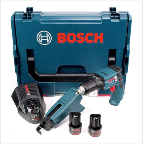 Bosch GSR 10,8 V-EC TE Professional Akku Trockenbauschrauber + L-Boxx + 2x Akkus 2,5Ah + 1x Ladegerät + Magazinaufsatz - Toolbrothers