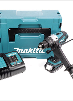 Makita DHP 458 SA1J Akku Schlagbohrschrauber 18 V 91 Nm + 1x Akku 2,0 Ah + Ladegerät + Makpac - Toolbrothers