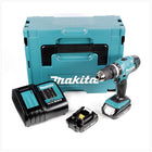 Makita DHP 453 SAJ Akku Schlagbohrschrauber 18 V 42 Nm + 2x Akku 2,0 Ah + Ladegerät + Makpac - Toolbrothers