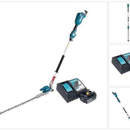Cortasetos a batería Makita DUN 500 WRF 18 V 50 cm sin escobillas + 1x batería 3,0 Ah + cargador