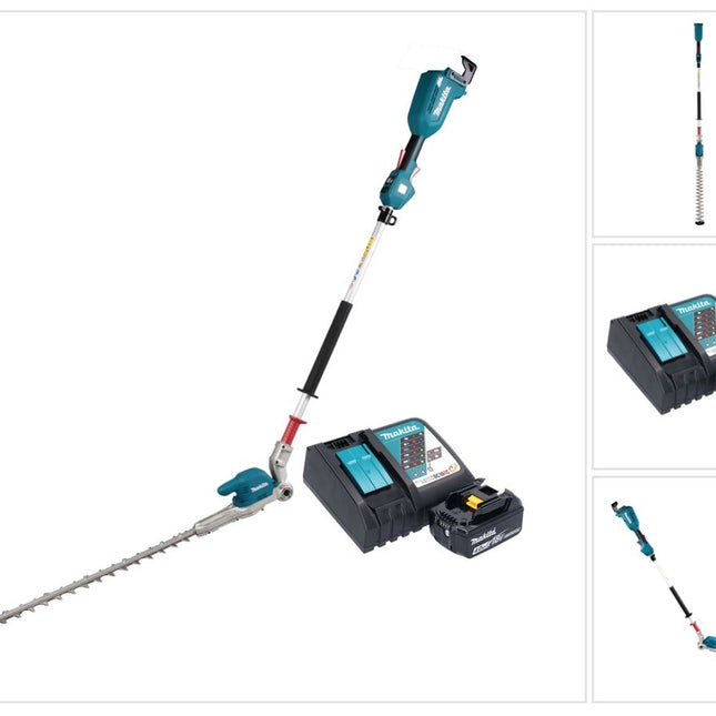 Cortasetos a batería Makita DUN 500 WRM 18 V 50 cm sin escobillas + 1x batería 4,0 Ah + cargador