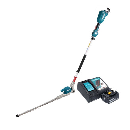 Cortasetos a batería Makita DUN 500 WRM 18 V 50 cm sin escobillas + 1x batería 4,0 Ah + cargador